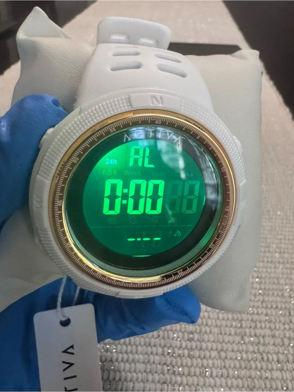 Activa Summit X Invicta Men’s Digital 50mm White Watch